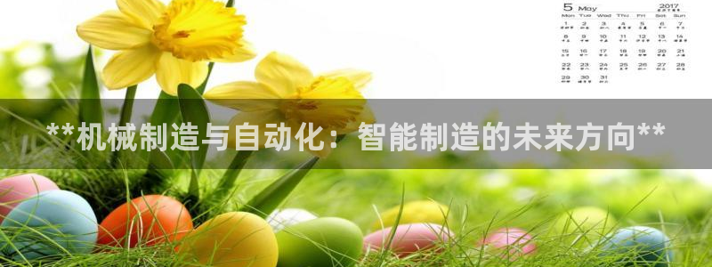 彩神vlll游戏特色：**机械制造与自动化：智能制造的未来方向**