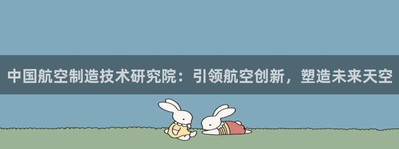 彩神赢了钱登录不上去：中国航空制造技术研究院：引领航空创新，塑造未来天空