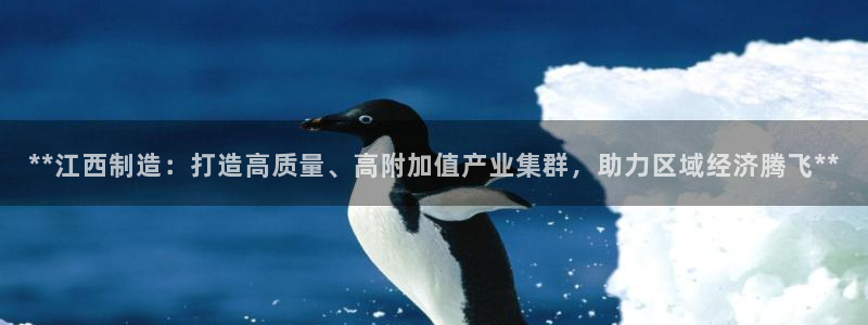 彩神购彩-购彩大厅入口36fr：**江西制造：打造高质量、高附加值产业集群，助力区域经济腾飞**