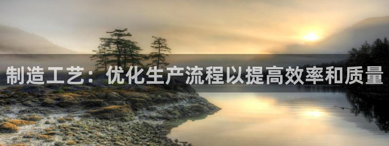 彩神v网赌软件下载：制造工艺：优化生产流程以提高效率和质量
