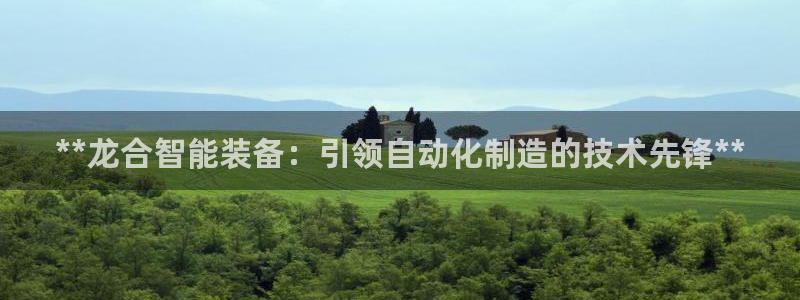 彩神xapp官方网站：**龙合智能装备：引领自动化制造的技术先锋**