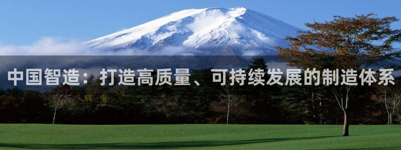 彩神vllⅰ购彩大厅：中国智造：打造高质量、可持续发展的制造体系