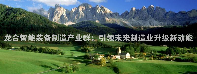 彩神大发cp：龙合智能装备制造产业群：引领未来制造业升级新动能