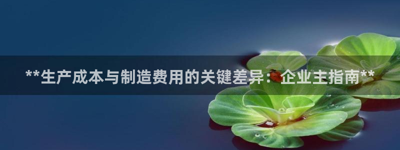 彩神是正规平台吗知乎：**生产成本与制造费用的关键差异：企业主指南**